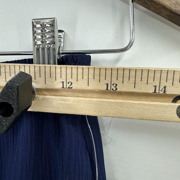 Graff Petite Skirt Womens Vintage Pull On Elastic Waist Pockets Navy Blue 8 NWT - Picture 5 of 9